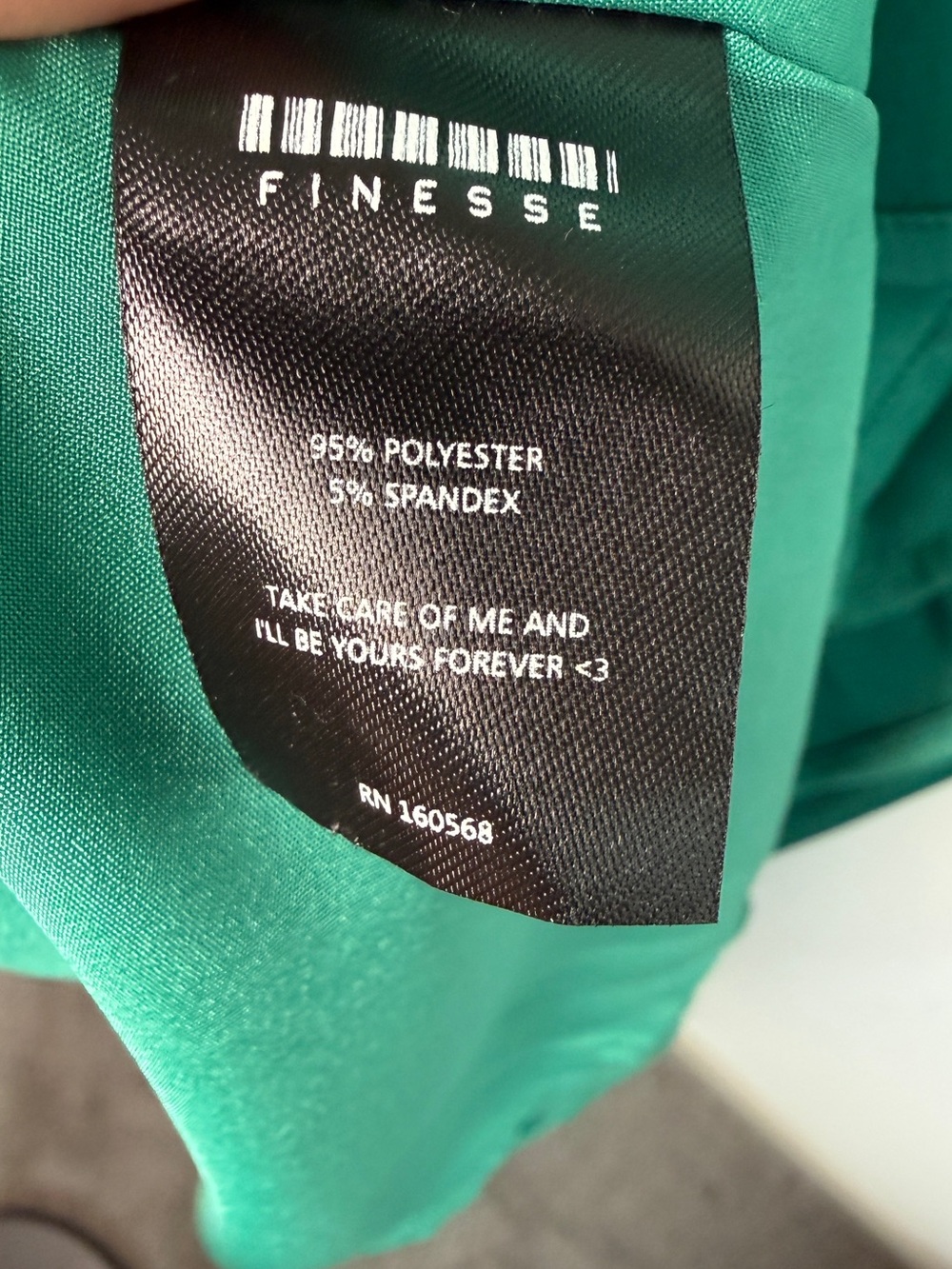 Finesse | Emerald Green Satin Cowl Neck Slip Maxi Dress Side Slit Evening Sz Xs — image 7 of 8